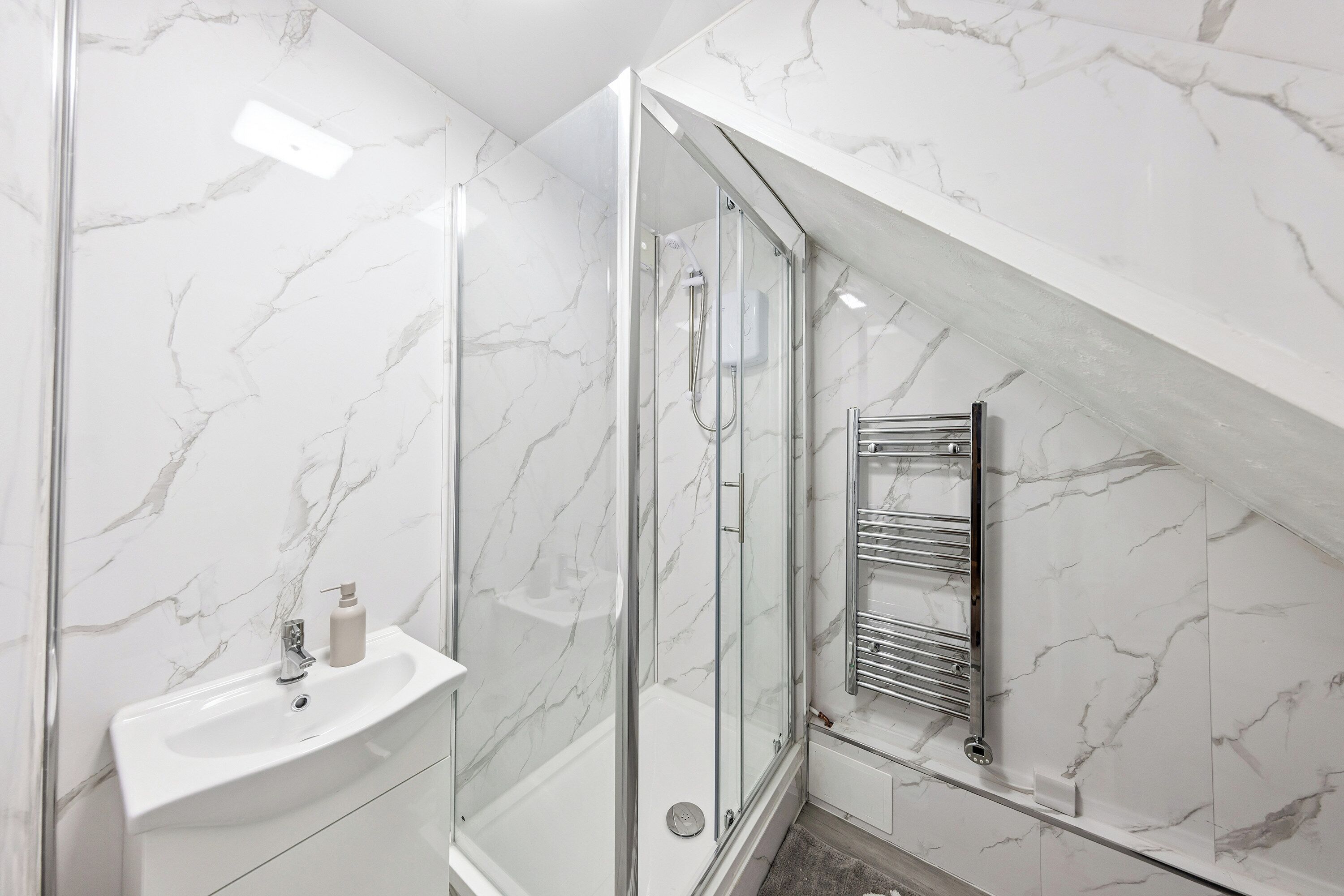 Towels, soap, toilet paper
