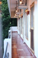 Quarto casal ou duplo luxo, sacada, vista para a montanha | Vista da sacada