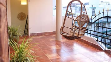 ห้องดีลักซ์ดับเบิลหรือทวิน, ระเบียง, วิวภูเขา | วิวระเบียง