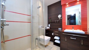 Shower, hair dryer