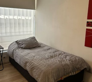 1 habitación, tabla de planchar con plancha, wifi gratis y ropa de cama