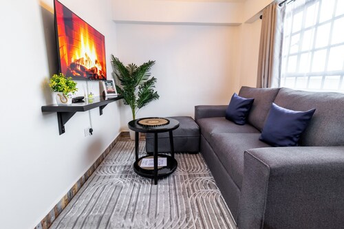 Enchanting 1-bedroom apartment in Nanyuki: Your 24/7 Safe Haven