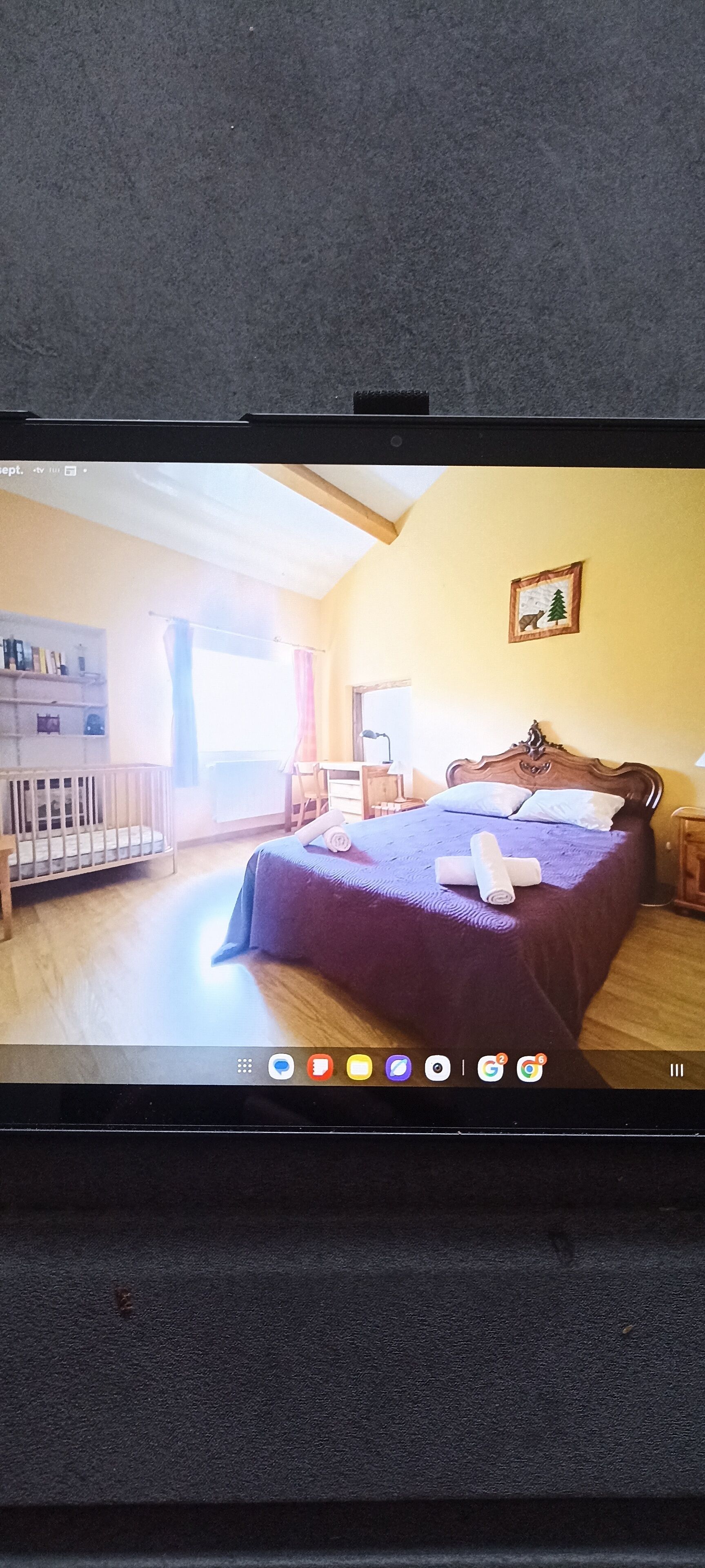 2 slaapkamers, een strijkplank/strijkijzer, internet