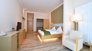 Studio (Double room Seeblick Deluxe) | Truy cập Internet không dây miễn phí, bộ trải giường