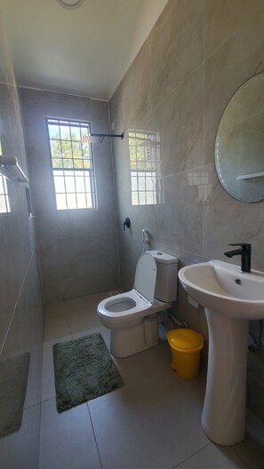 Towels, soap, toilet paper