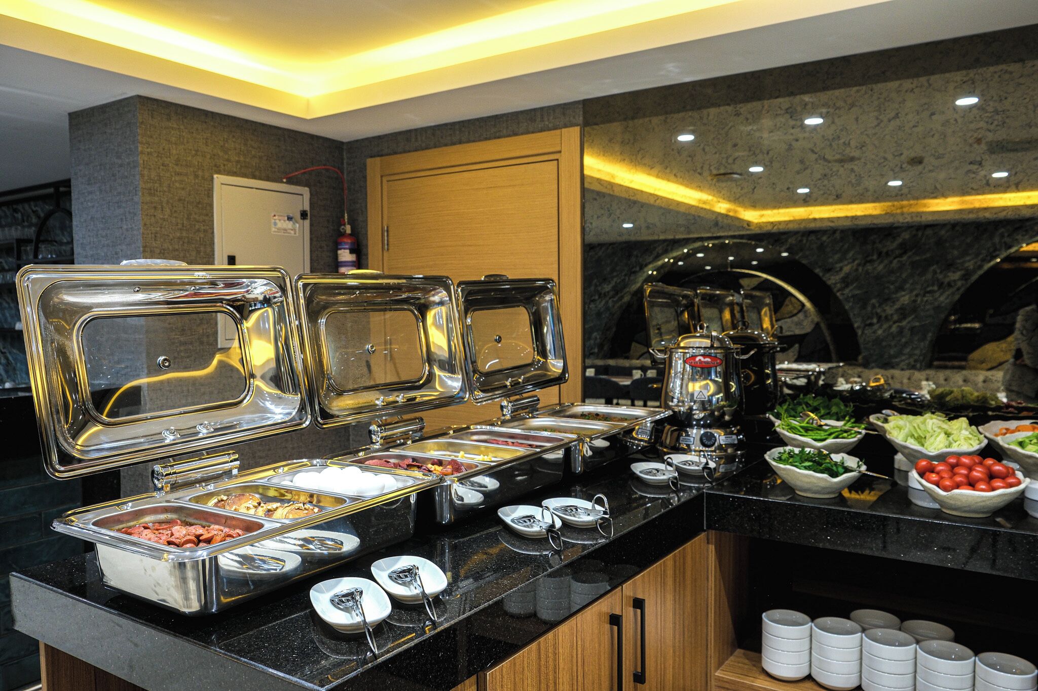 Daily buffet breakfast (EUR 15 per person)