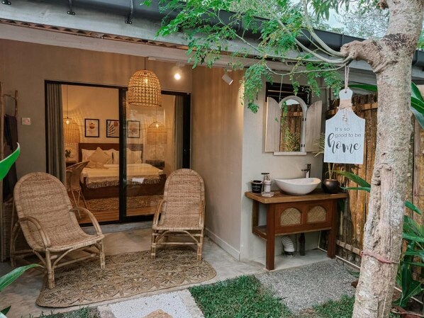 ห้องดับเบิล, วิวสวน | ห้องพักตกแต่งอย่างมีเอกลักษณ์, ตกแต่งพิเศษโดยเฉพาะ, Wi-Fi ฟรี