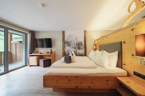 Superior Double Room, Balcony, Mountain View | In-room safe, desk, laptop workspace, blackout curtains