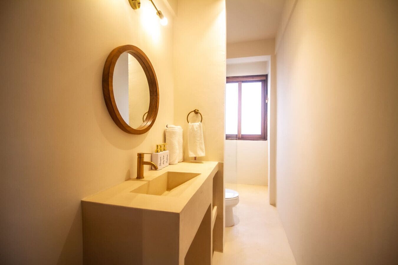 Shower, towels, soap