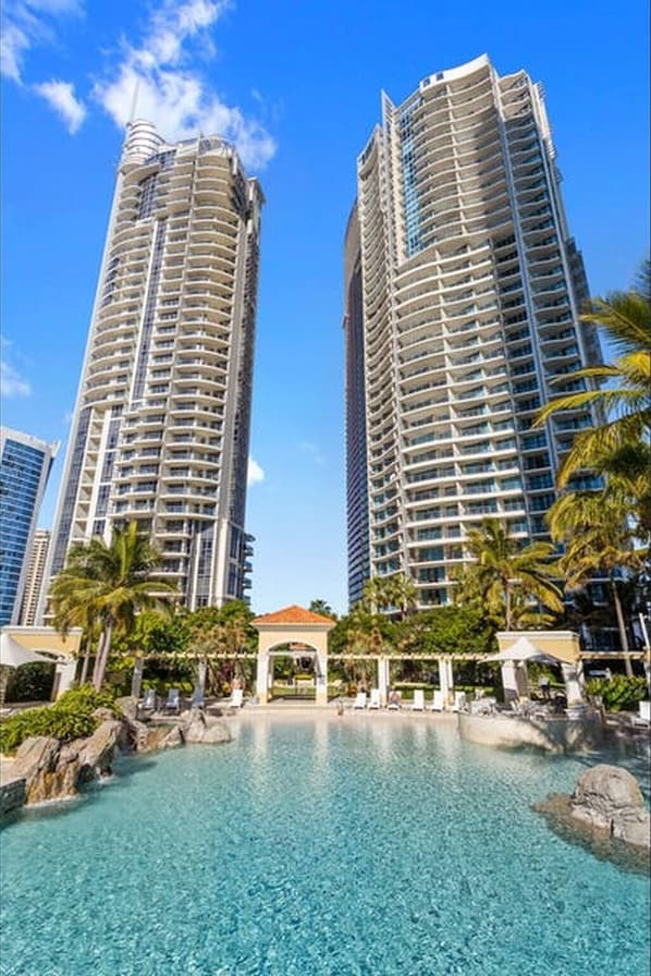 Apartment, 2 Bedrooms, Balcony | Pool | Outdoor pool