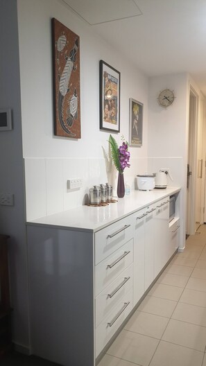 Appartement, 2 chambres, vue jardin | Cuisine privée