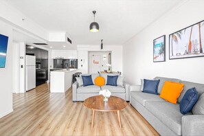 Living room - Chevron With 3beds and own Carpark Within Tower3 (Gold Coast)