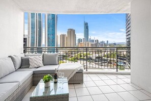 Apartment, 2 Bedrooms, Balcony | Balcony - Chevron With 3beds and own Carpark Within Tower3 (Gold Coast)