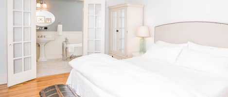 Chambre luxueuse double, 1 trĂšs grand lit, non-fumeur, vue sur le jardin | AccĂšs au Wi-Fi (inclus)