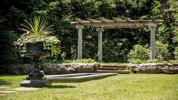 Outdoor wedding area