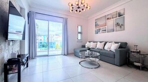 Living area - Rooftop Penthouse Pool Walk to Beach Dining Shops (Punta Cana)