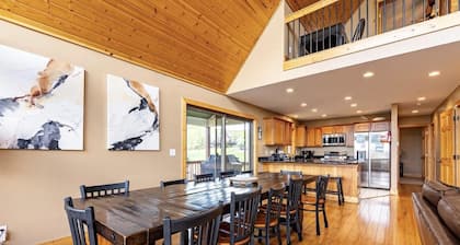 Lake View Chalet with Hot Tub and Fire Pit