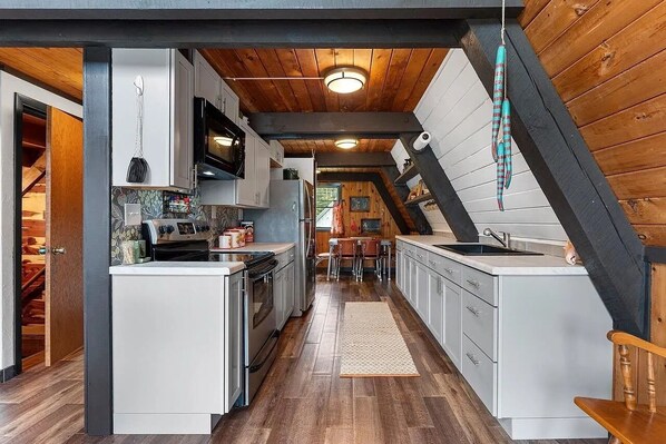 Microwave, oven, stovetop