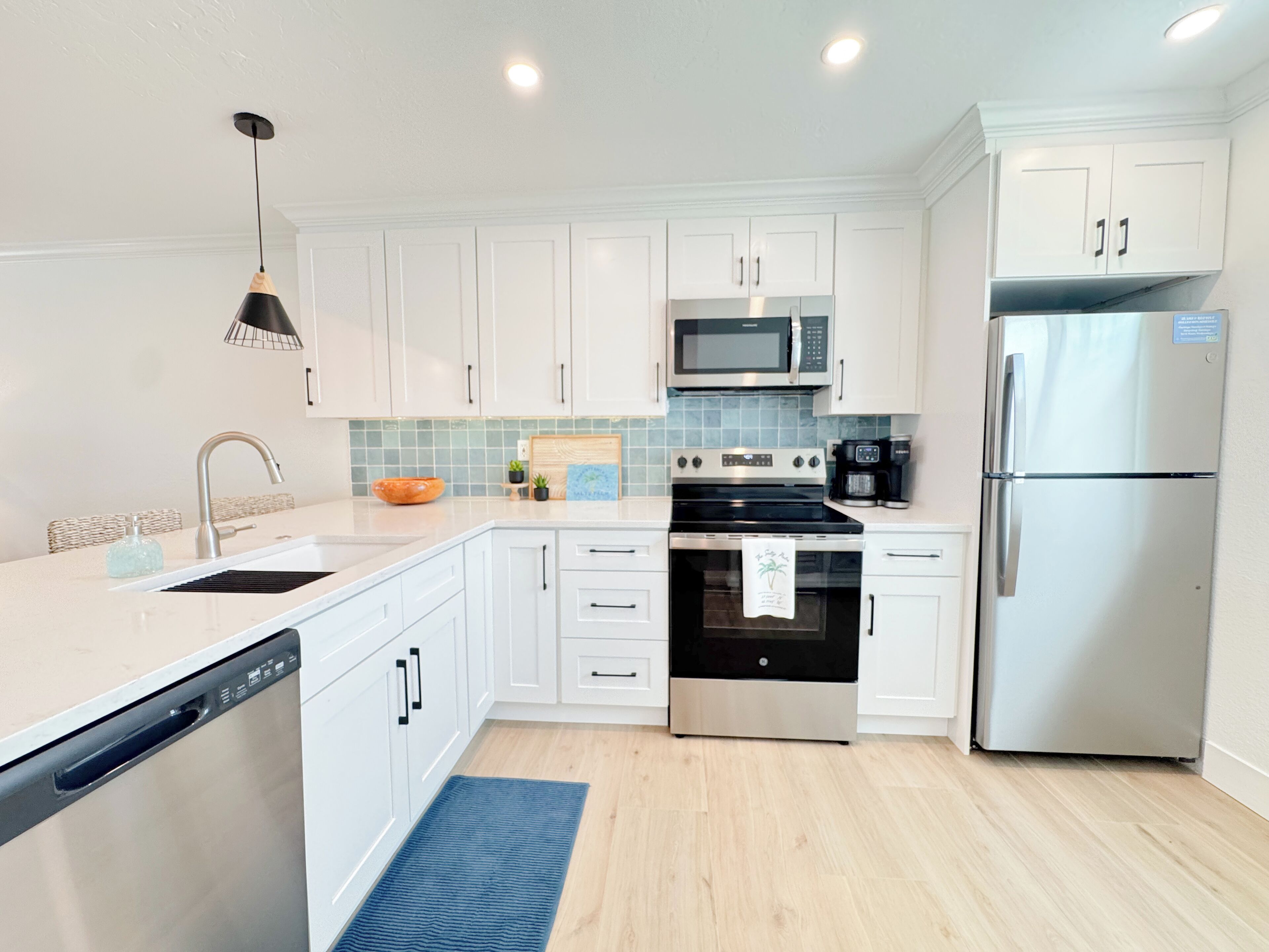 Microwave, oven, stovetop, dishwasher