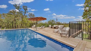 Outdoor pool - Highest House in All of Fort Worth - Luxury Family Getaway with Stunning Views (Joshua)