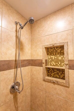 Hair dryer, towels