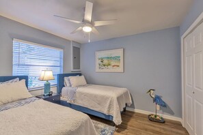 2 bedrooms, iron/ironing board, travel crib, WiFi
