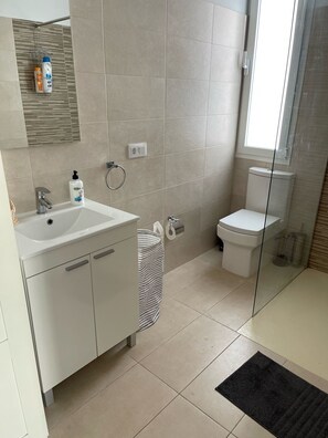 Towels, soap, toilet paper