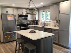 Microwave, oven, stovetop, dishwasher