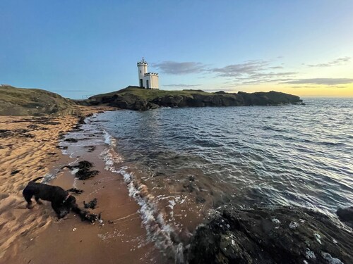 4 bed house in Elie centre, off street parking, enclosed garden, close to beach.