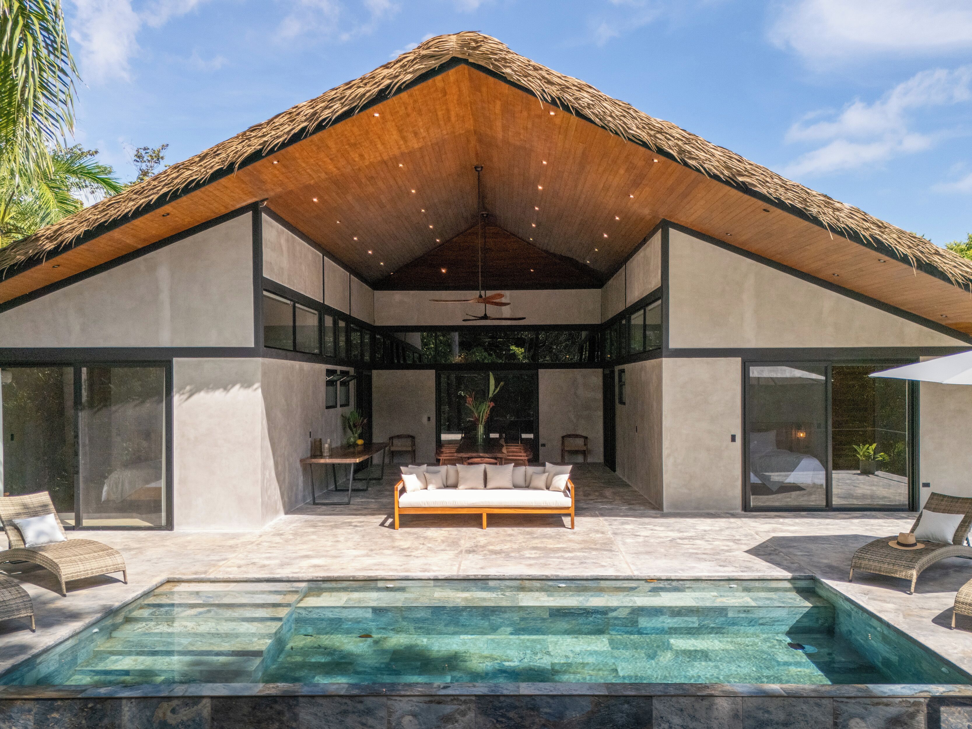 Luxury Quadruple Room, Private Pool, Mountain View | Down comforters, pillowtop beds, in-room safe, desk