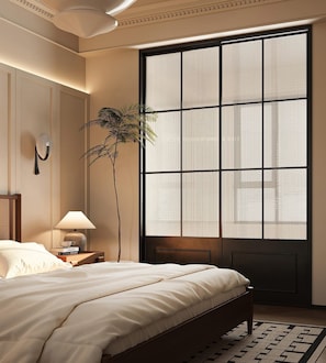 Premier Apartment, City View | Premium bedding, memory foam beds, free minibar items, in-room safe