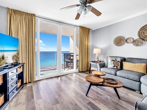 Condo, Multiple Beds (Emerald Beach 1631) | Living area - Emerald Beach 1631 (Panama City Beach)