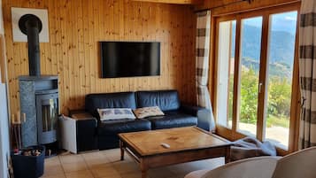 Télévision, cheminée