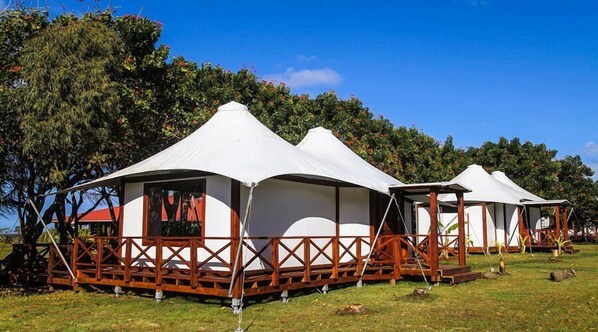 BBQ/picnic area - Lemu Lodge Vaihu (Hanga Roa)