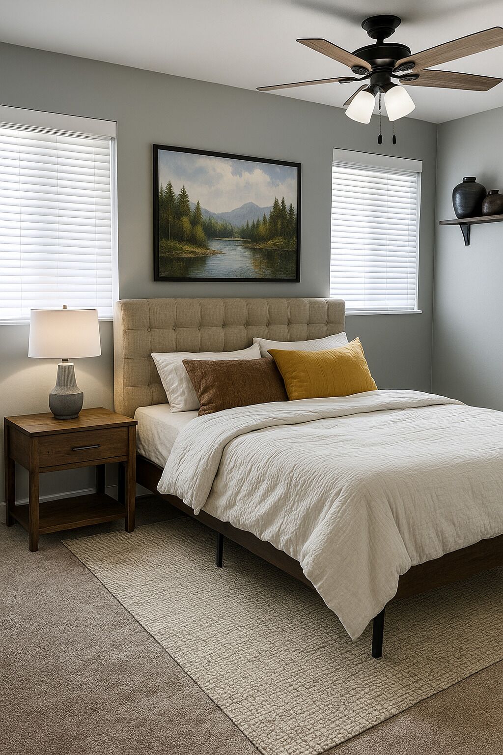 3 slaapkamers, een strijkplank/strijkijzer, internet, beddengoed