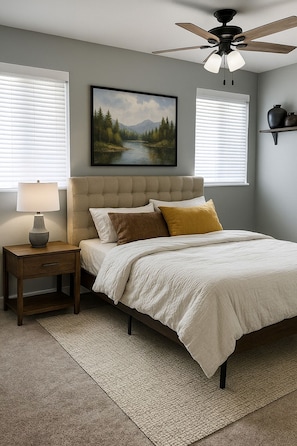 3 Schlafzimmer, BĂŒgeleisen/BĂŒgelbrett, Internetzugang, BettwĂ€sche