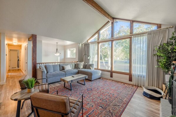 TV, fireplace, ping pong