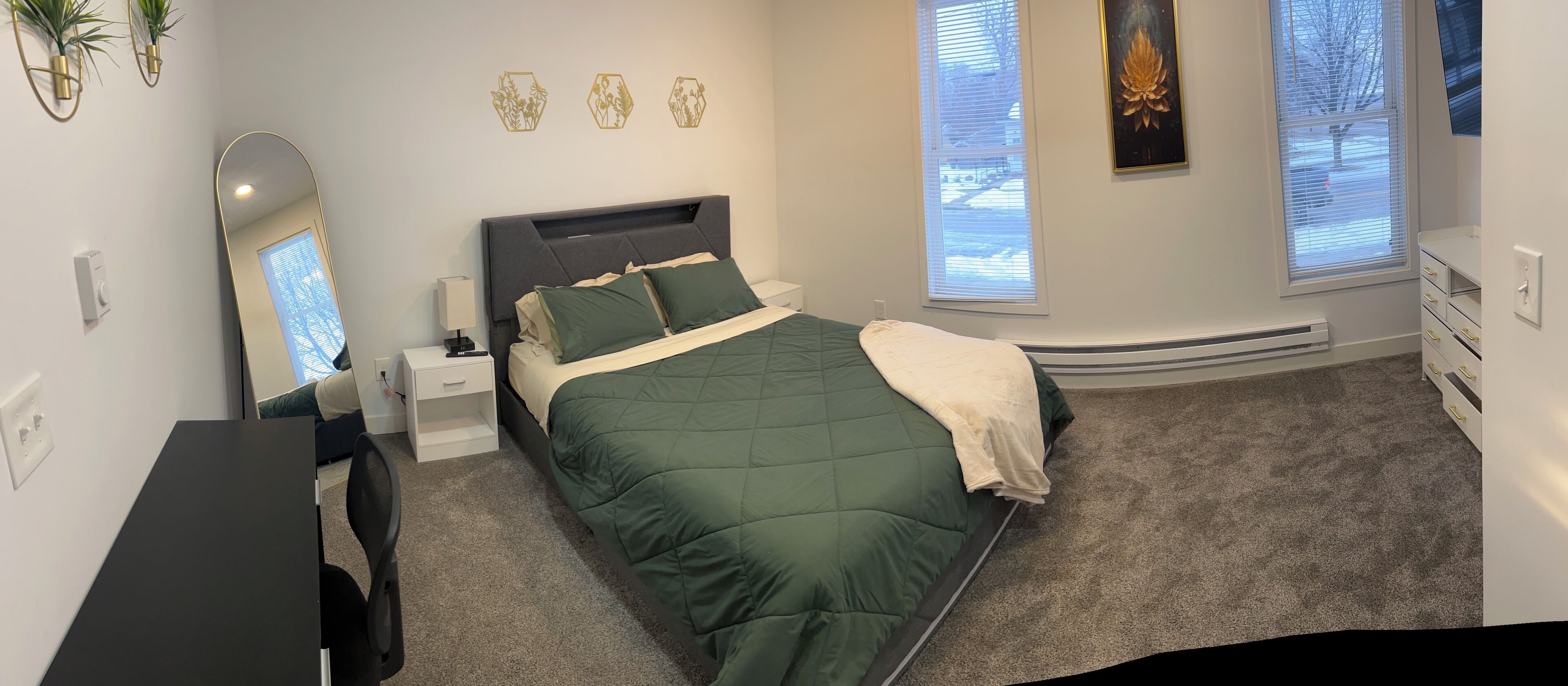 1 多间卧室、熨斗/熨衣板、WiFi、床单