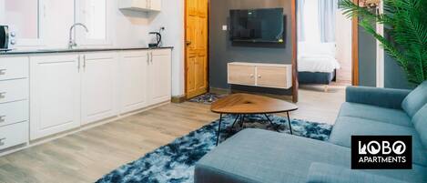 Economy Apartment, Garden View | Living area