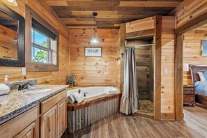 Apartment | Bathroom - Amazing View Cabin w Gameroom Hot Tub Fire Pit (Sevierville)