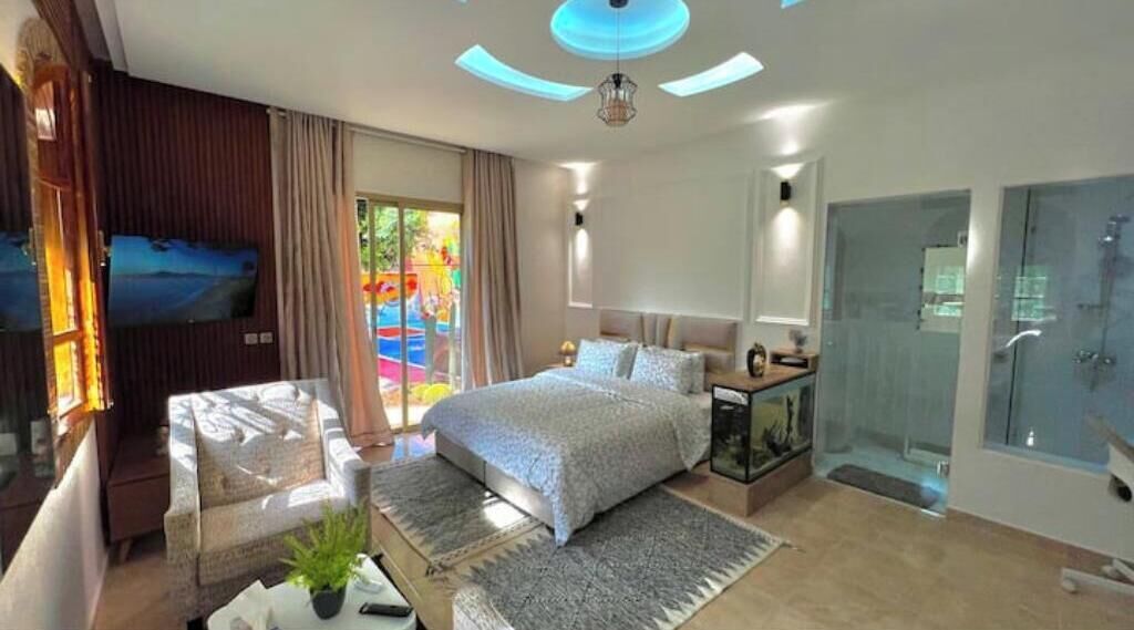 3 chambres, accès à Internet, literie fournie