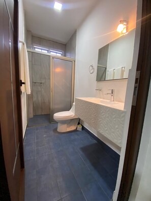 Classic Apartment | Bilik Mandi | Pancuran mandi, tuala disediakan, sabun, syampu