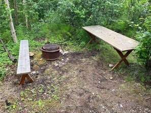 屋外ダイニングエリア