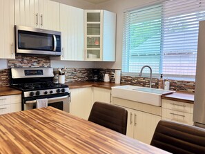 Microwave, oven, stovetop