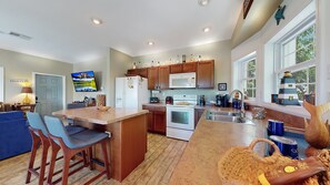 Microwave, oven, stovetop, dishwasher