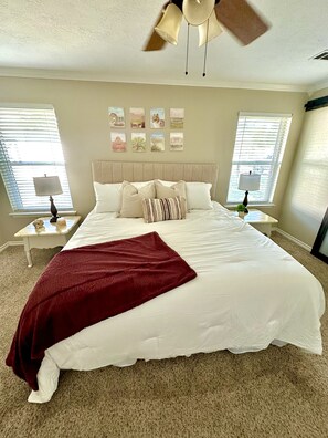 3 bedrooms, iron/ironing board, WiFi, bed sheets