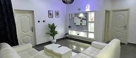 Luxury Apartment, Balcony, City View | Living area