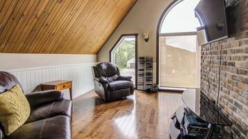 TV, fireplace, DVD player