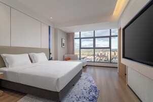 1 Bedroom Suite With Bath | Premium bedding, down comforters, desk, laptop workspace