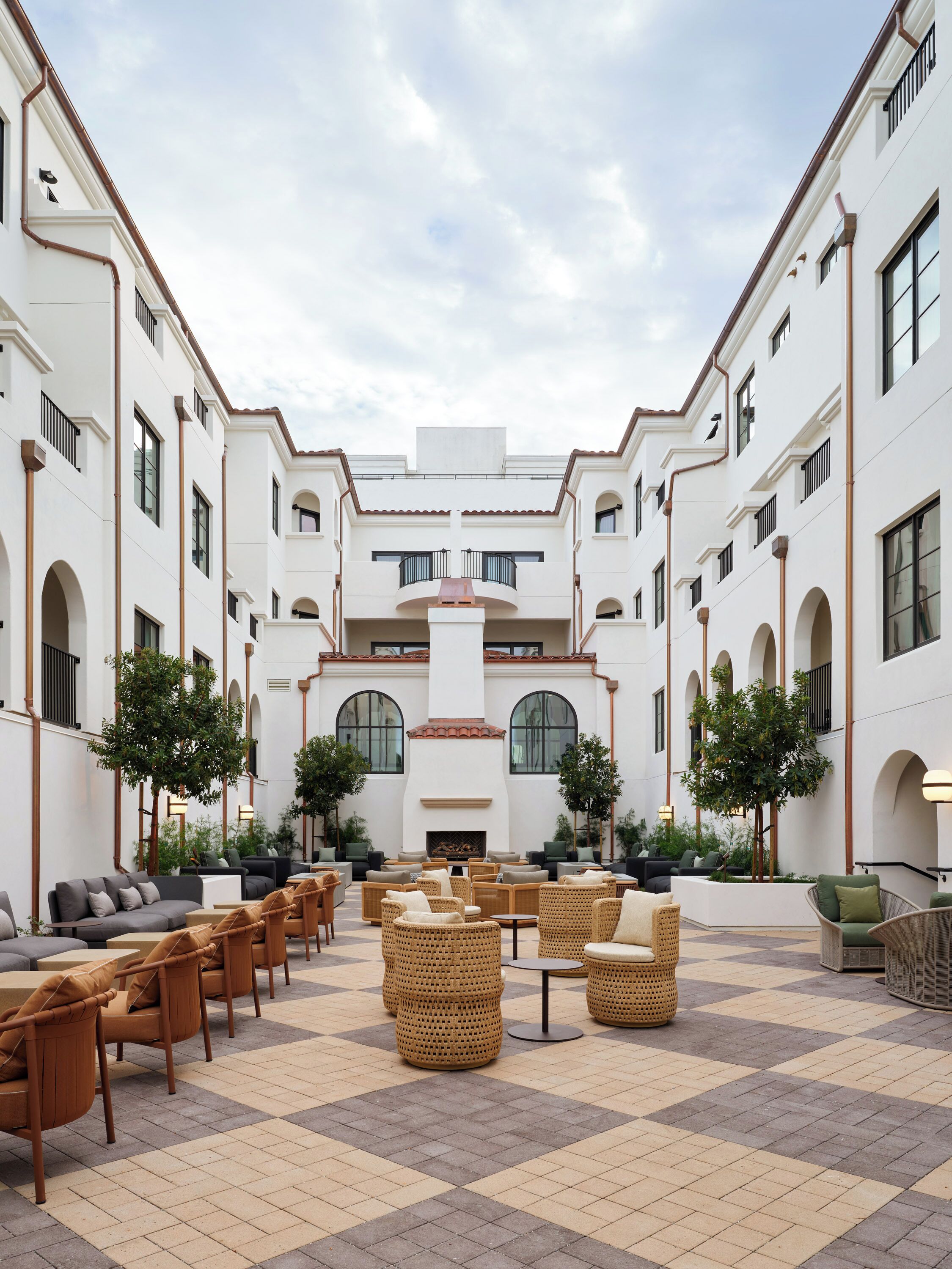 Outdoor wedding area